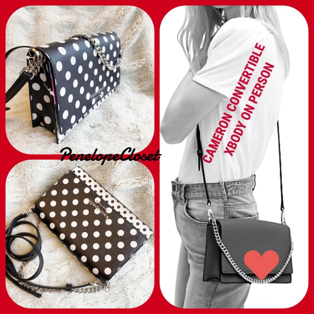 KATE SPADE CAMERON PICTURE DOT CONVERTIBLE XBODY